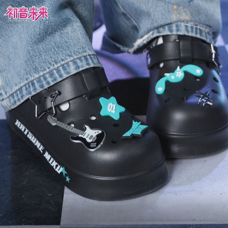 Japan Summer Festival Clothing - Hatsune Miku Rock Future Sandals Summer
