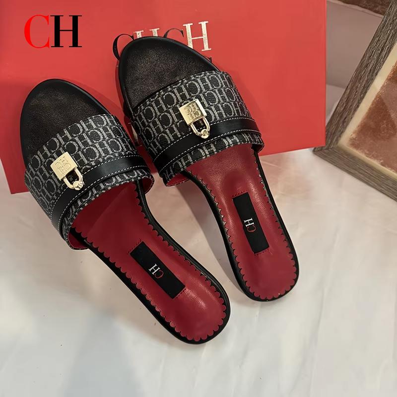 Summer Quotes - CH Women's Wearable Beach Slippers Flat