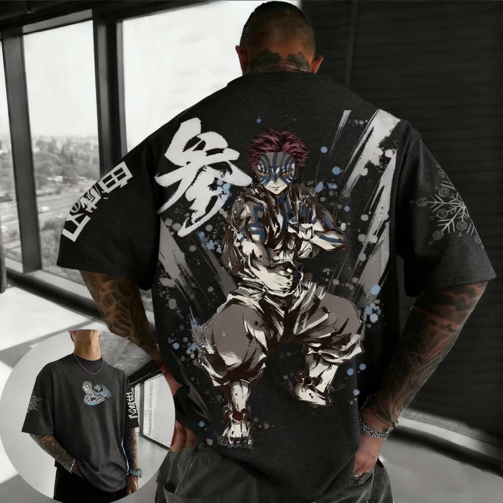 Summer Clothing Styles Men - Summer Plus Size Demon Slayer Anime
