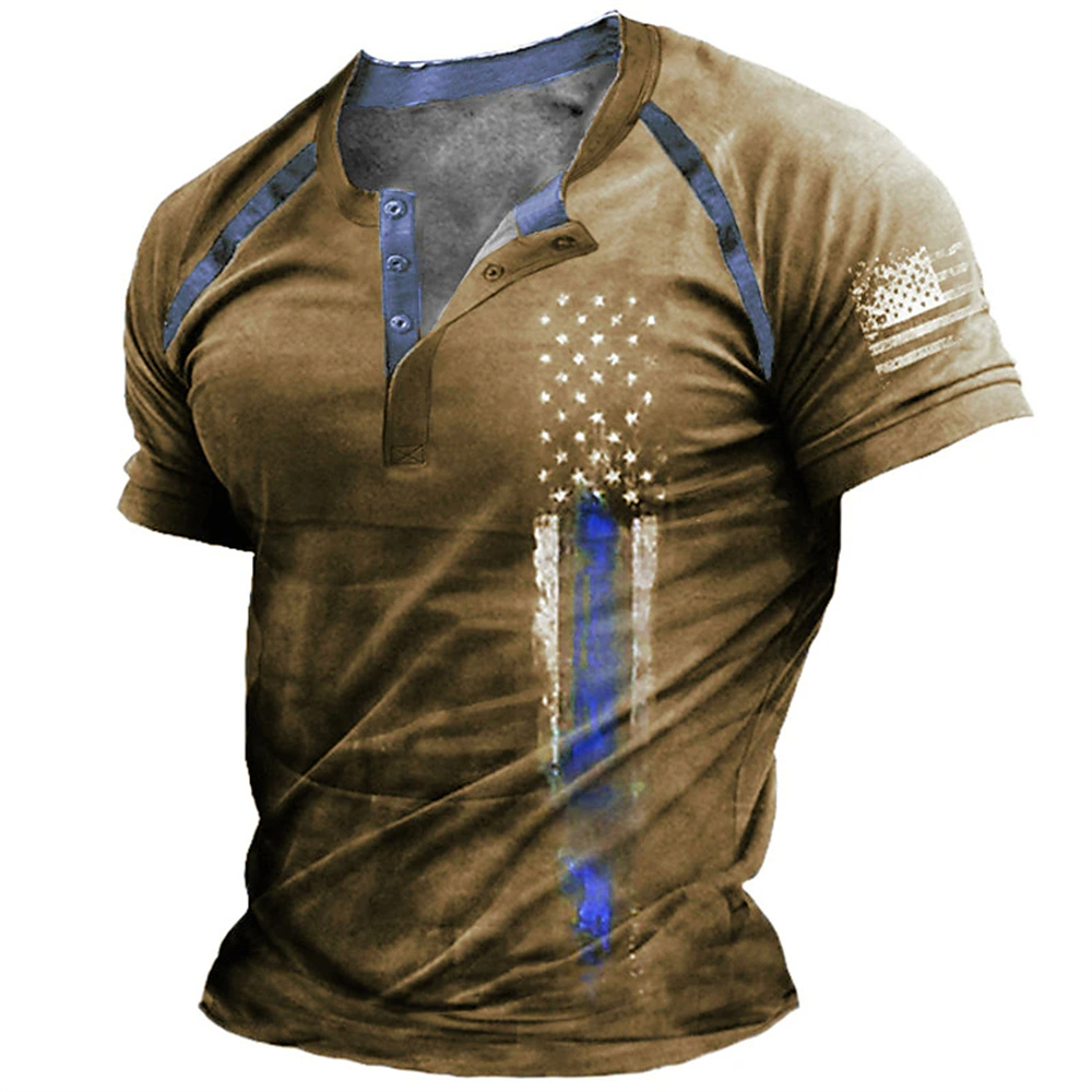 Summer Clothing Guys - Funny 3D American Flag Print Men's