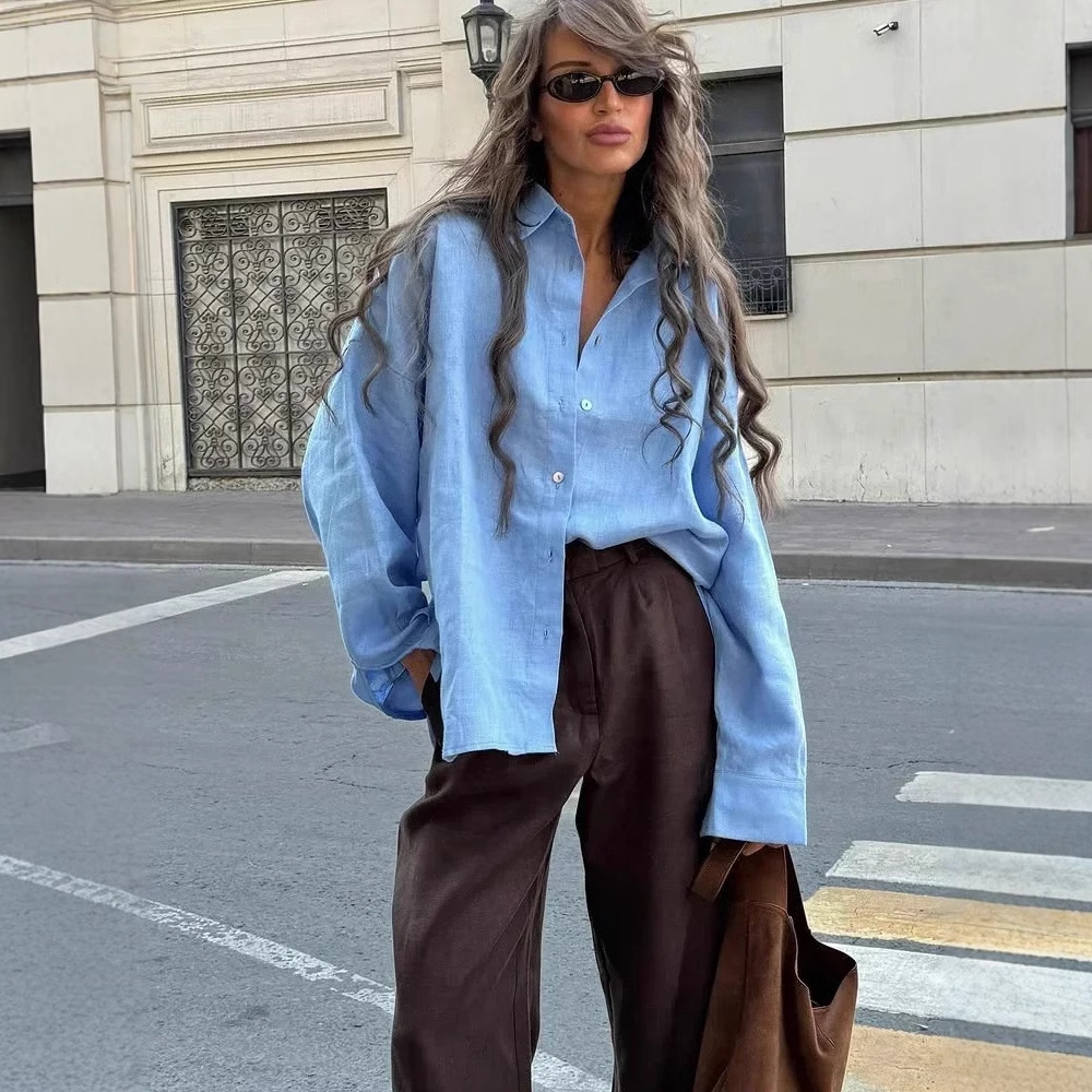 Summer Days Clothing - Blouse women 2026 casual Spring Lapel