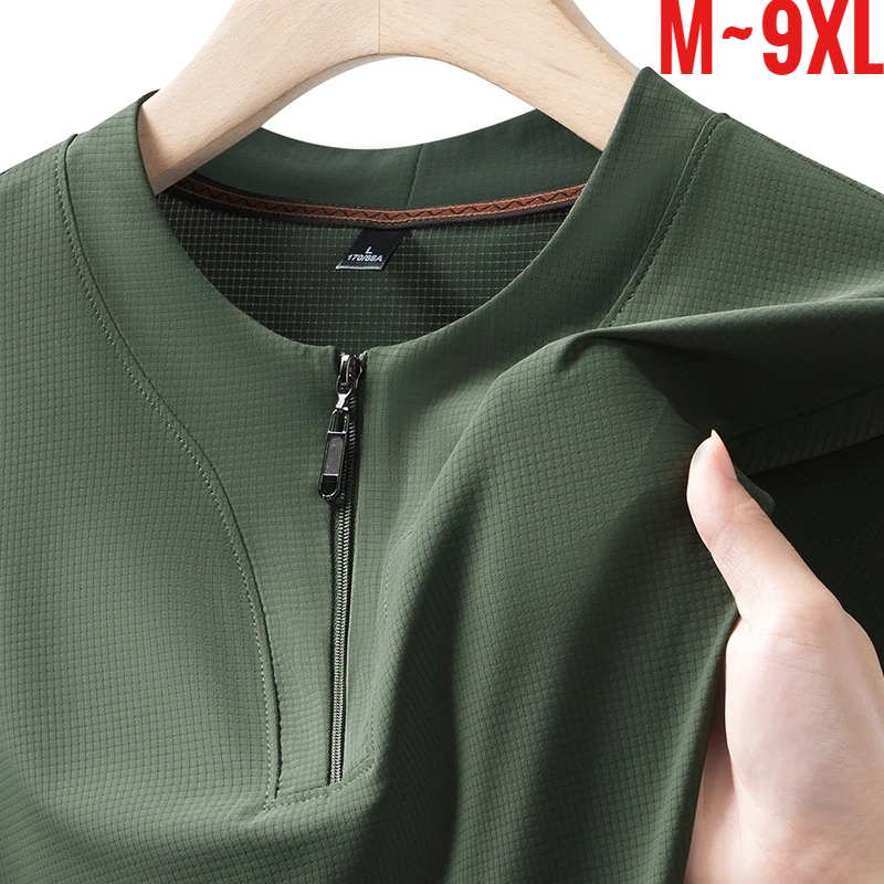 Summer Clothing Guys - Big Size 9XL Men's Ice Silk