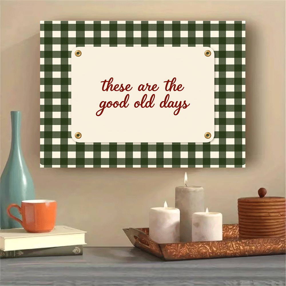 Summer Quotes - 1PC-Canvas poster Unframed Retro Checkered Wall