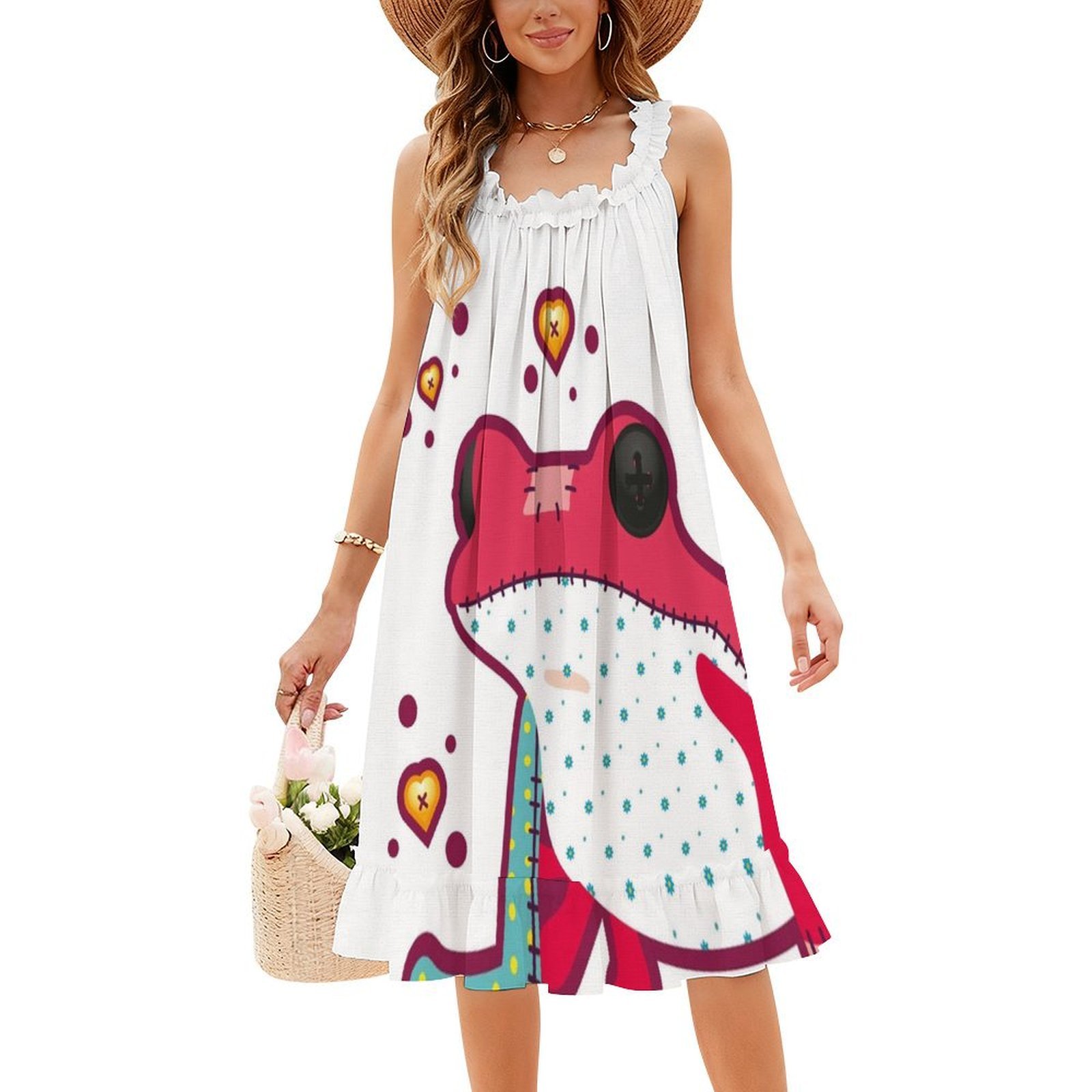 Ragdoll Frog Bohemian Sleevele - Summer Clothing For A Beach review and price