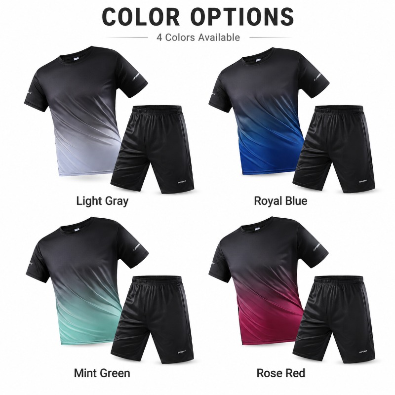 Men Quick Dry Sportswear Set 2 - Summer Clothing Guys review and price