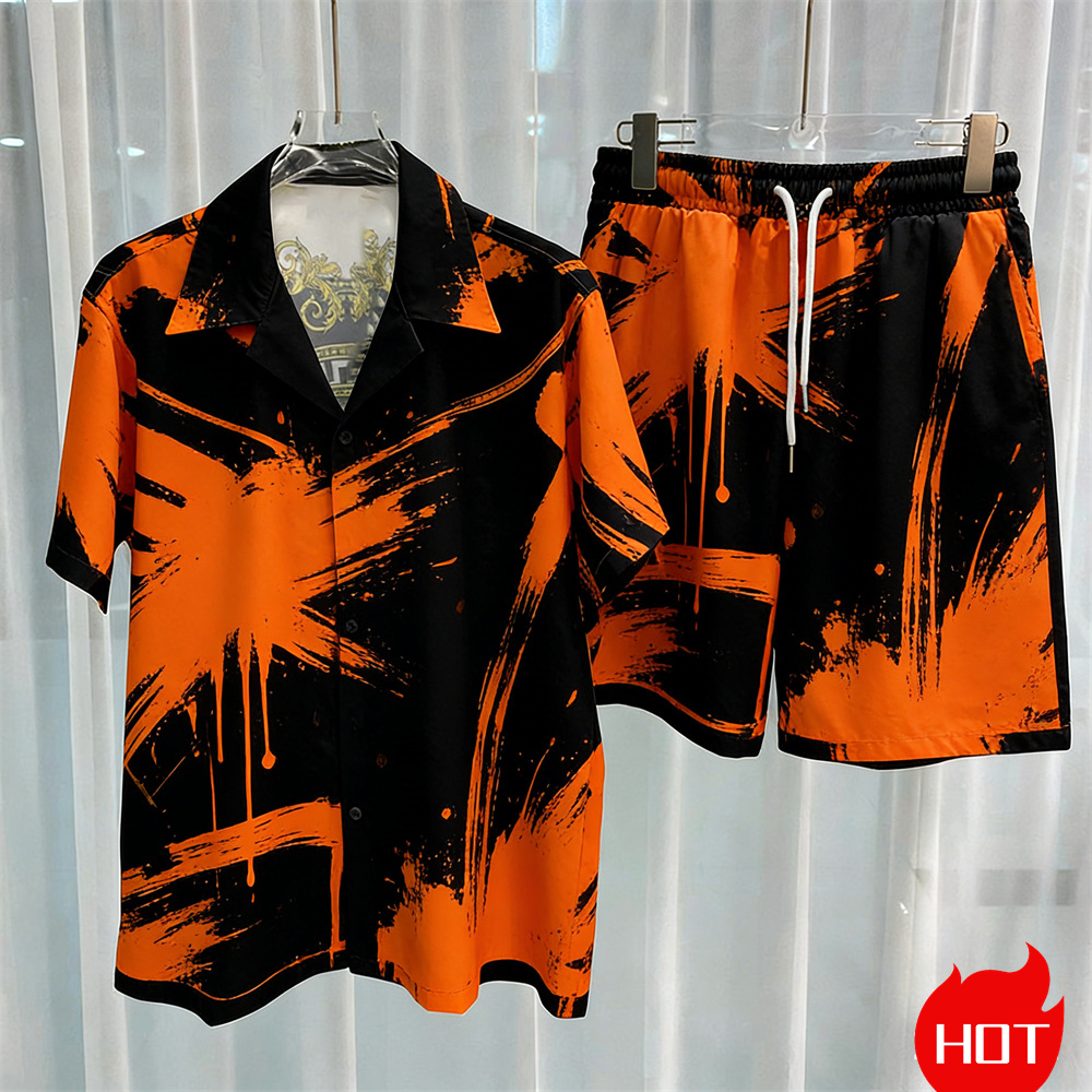Digital printed men's set fash - Summer Clothing Guys review and price