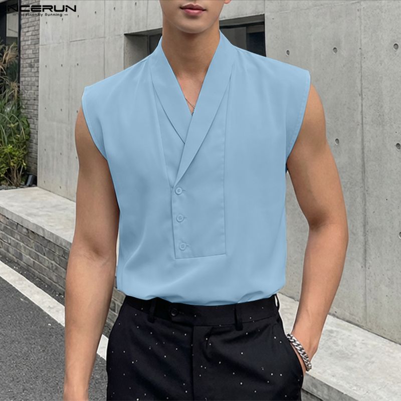 INCERUN Men Tank Tops Solid Co - Summer Clothing Colors 2026 review and price