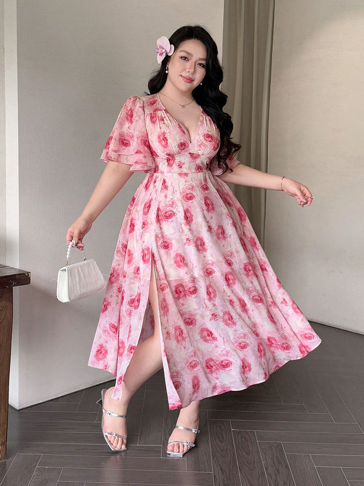 New Big Size Sexy V-Neck Flora - Summer Days Clothing review and price