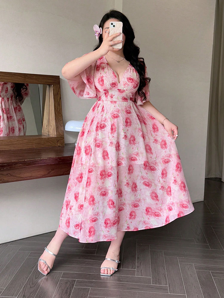 New Big Size Sexy V-Neck Flora - Summer Days Clothing review and price