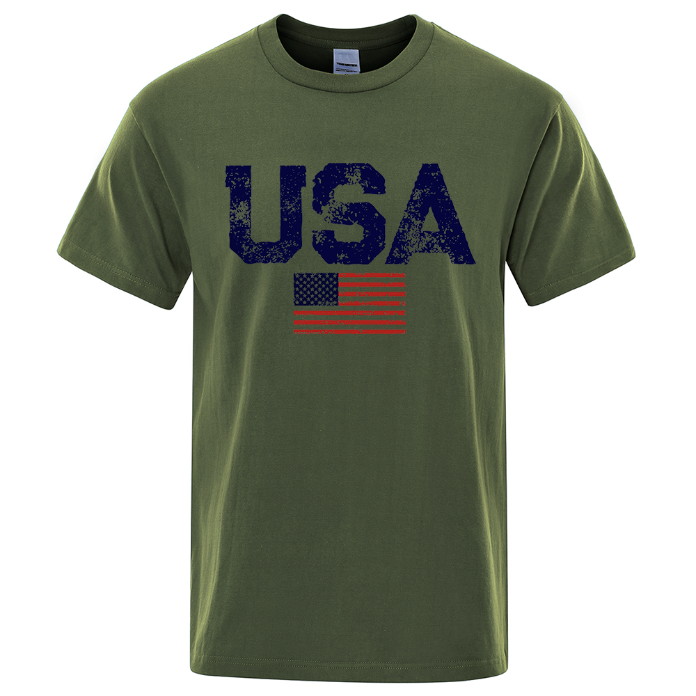 Vintage Usa Flag Street Print  - Summer Clothing Teens review and price