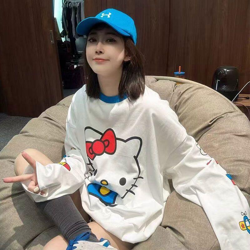 Long-Sleeved Hello Kitty Summe - Summer Clothing Tops review and price