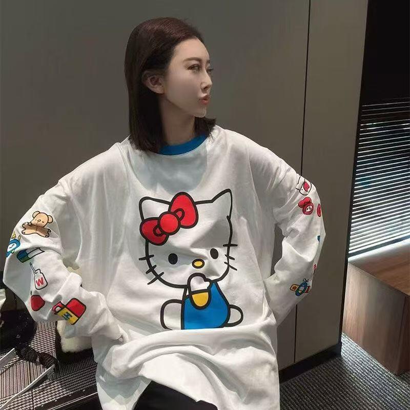 Long-Sleeved Hello Kitty Summe - Summer Clothing Tops review and price