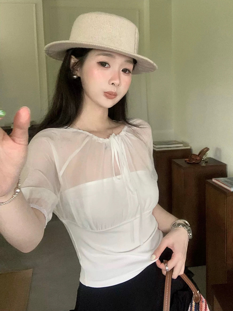 Mulberry Silk-Paneled Top with - Summer Clothing Tops review and price