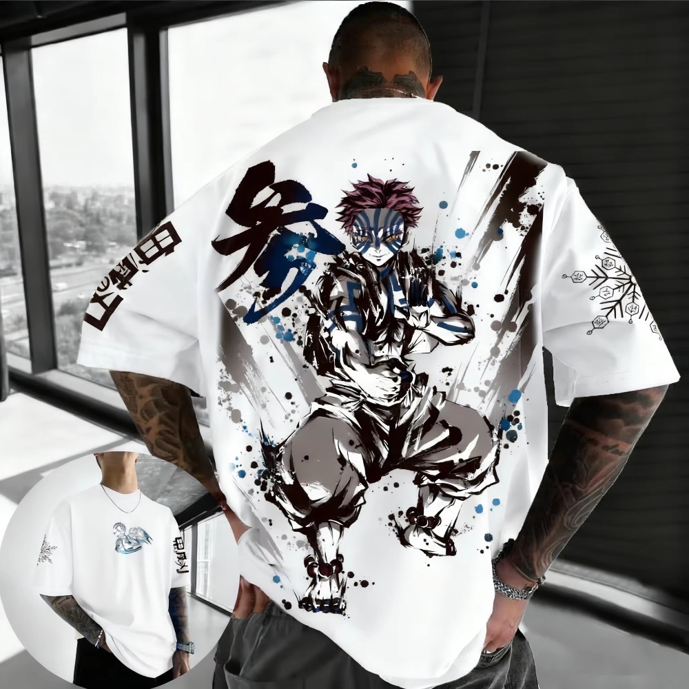 Summer Plus Size Demon Slayer  - Summer Clothing Styles Men review and price