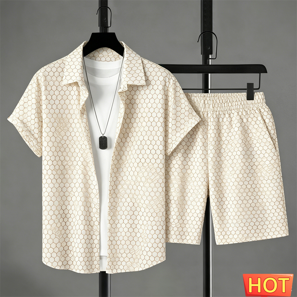 Summer Outfits Man Shirt Set G - Summer Clothing Guys review and price