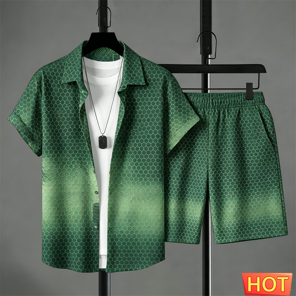 Summer Outfits Man Shirt Set G - Summer Clothing Guys review and price