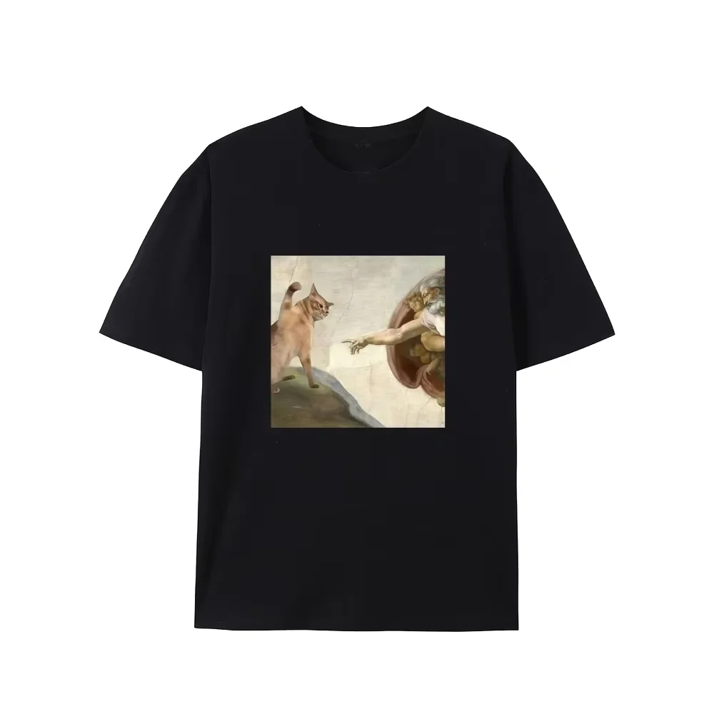 Creative Renaissance Cat T-Shi - Summer Renaissance Clothing review and price