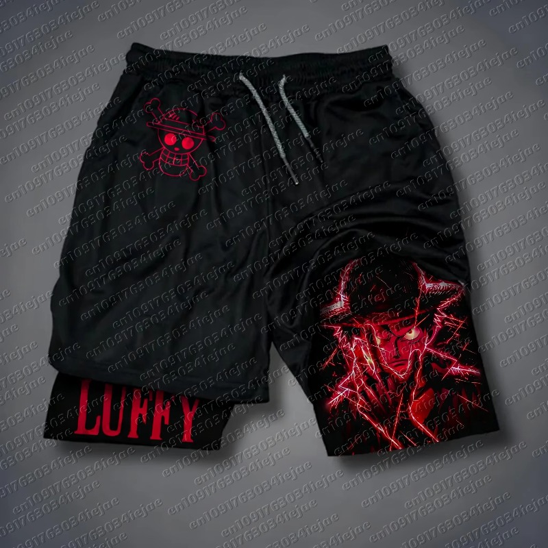 2026 One Piece Luffy Print Sho - Summer Clothing Layering review and price