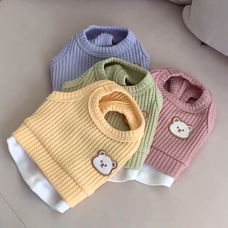 Yellow Waffle Pet Clothes Summ - Soft Summer Yellow Clothing review and price