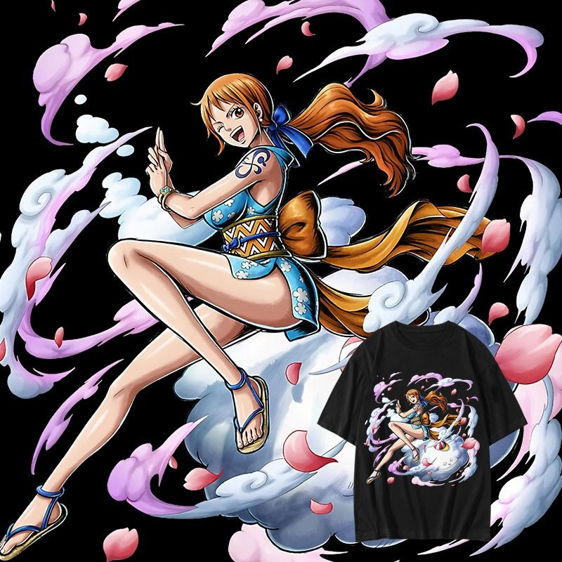 One Piece anime Nami printed T - Japan Summer Festival Clothing review and price