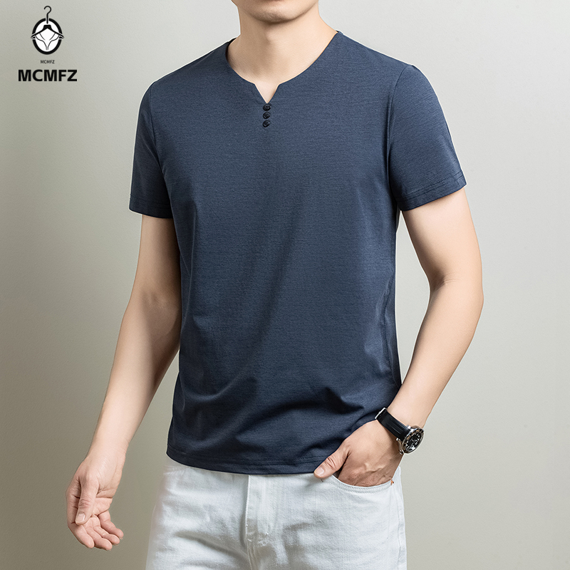 Mens Basic Henley T Shirt Comf - Summer Clothing Office review and price