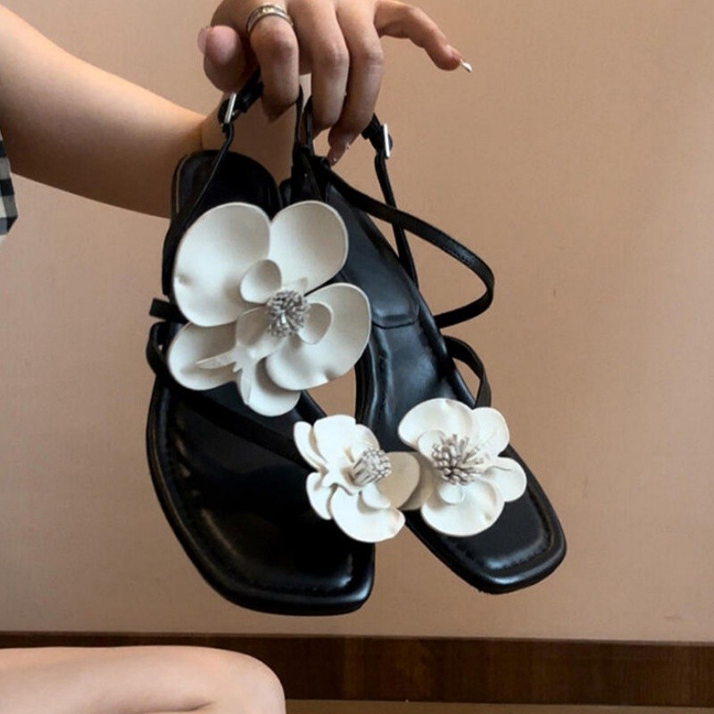 Wonen  Flower Clip Toe High Sa - Summer Clothing Petite review and price
