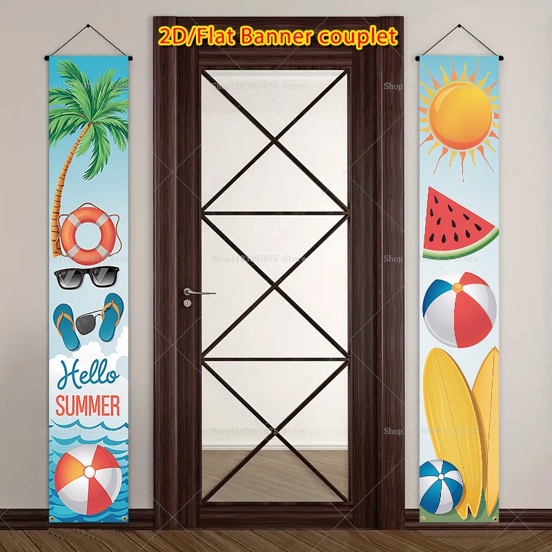 2D Hello Summer Tropical Flora - Summer Clothing Banner review and price