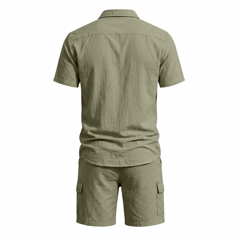 Men Summer American Linen Two  - Summer Clothing Guys review and price